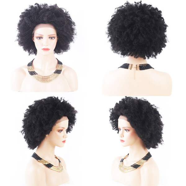 afro kinky curly full lace human hair wigs short brazilian virgin hair curly Full Lace Human Hair Wigs 12-30 inch