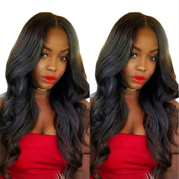 Deep Part Lace Front Human Hair Wig Natural Wave Full Lace Wig Brazilian Virgin Hair 150% Density Pre Plucked Hairline Beached Knots