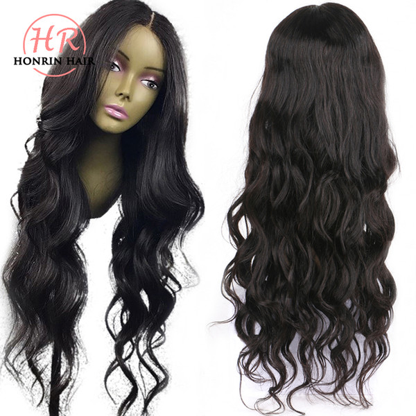 Honrin Hair Natural Wave 13x6 Deep Part Lace Front Wig Pre Plucked Malaysian Virgin Human Hair 150% Density Bleached Knots Glueless