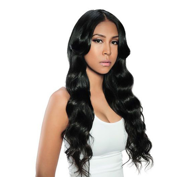 Full Lace Human Hair Wig Wavy Malaysian Virgin Hair Natural Wave Pre-plucked Hairline Lace Front Wig With Baby Hair Glueless Bleached Knots