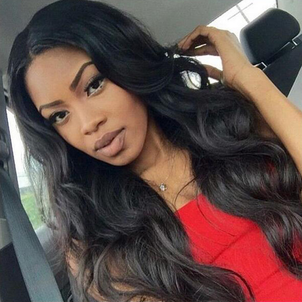 Full Lace Human Hair Wig Body Wave Wavy Malaysian Virgin Hair Pre-plucked Hairline Lace Front Wig With Baby Hair 150% Density Bleached Knots