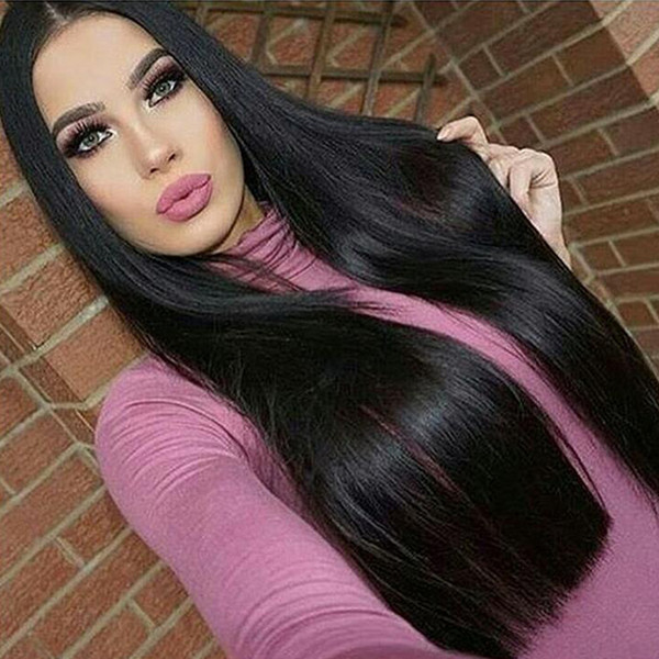 Malaysian Virgin Hair Full Lace Human Hair Wigs With Baby Hair Straight 150% Density Unprocessed Bleached Knots Lace Front Wigs Glueless