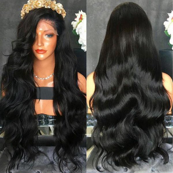 Full Lace Human Hair Wigs Wavy 150 Density Malaysian Virgin Hair Natural Hairline With Baby Hair For Black Women Lace Front Wigs Unprocessed