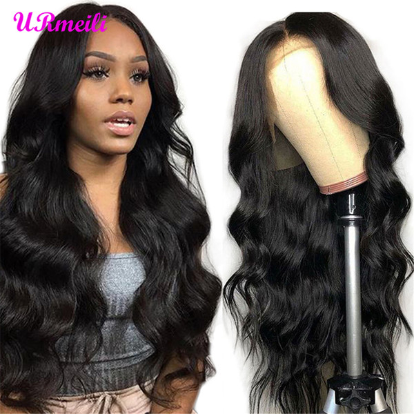 Lace Front Human Hair Wigs Brazilian Virgin Hair Body Wave Pre Plucked 13*4 Lace Frontal Wig 150 Density Remy Brazilian Lace Front Wig