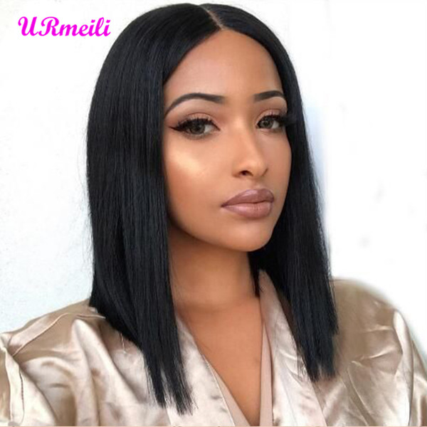 Short BOB Wigs Indian Straight Remy Hair Ombre 613 blonde Lace Front Human Hair Wig 150% Density Natural Color Bob Wig