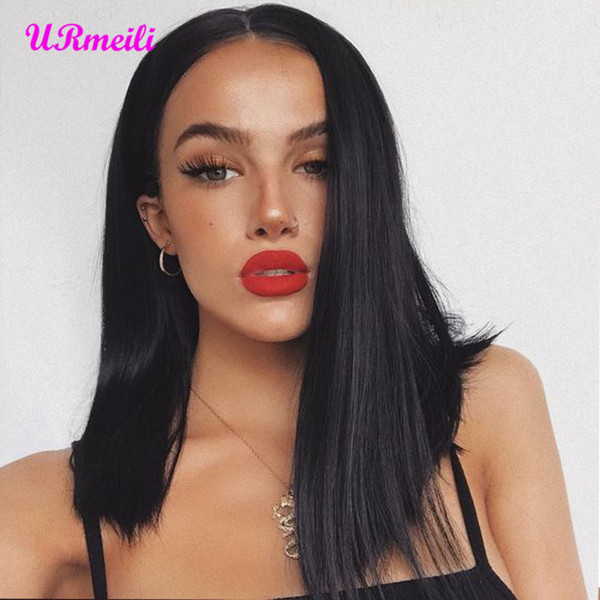 Lace Front Human Hair Wigs Ombre 613 Short Straight Bob Wig With Baby Hair Brazilian Remy Hair Lace Frontal Wig For Black Women