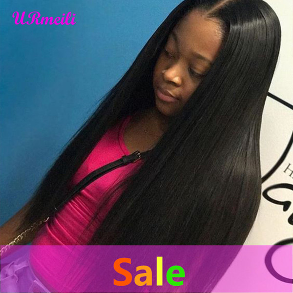 13x4 Lace Frontal Wig Straight Lace Front Human Hair Wigs Pre Plucked With Baby Hair 150% Density Remy Brazilian Wig For Black Woman