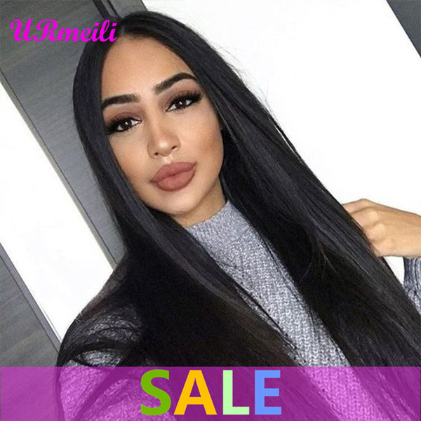 360 Straight Lace Front Human Hair Wigs For Black Women With Baby Hair Brazilian Virgin Unprocessed Remy Hair perruques de cheveux humains