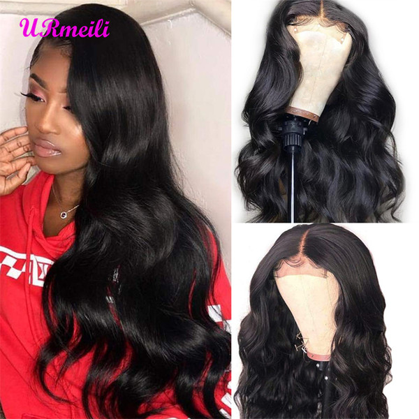 Malaysian Human Hair Lace Frontal Wigs For Black Women Malaysian Virgin Hair Weave Body Wave Closure Wigs 150% Density Glueless Lace Wig