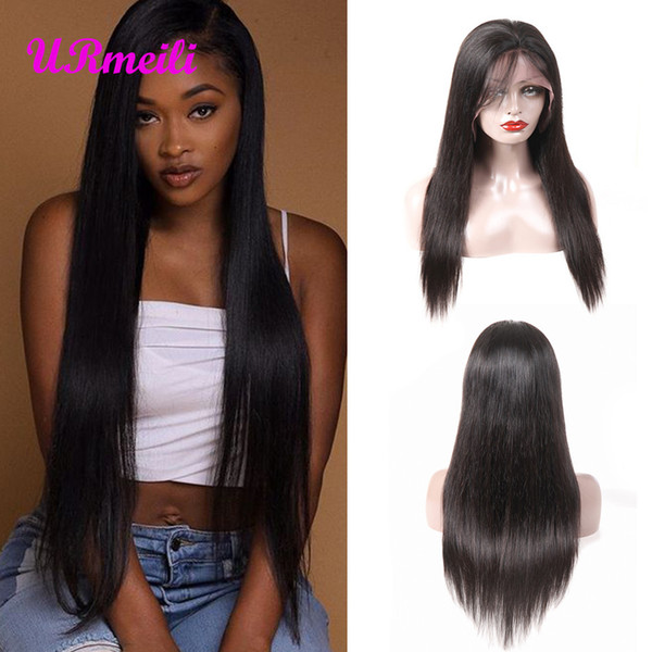 360 Full Lace Human Hair Wigs For Black Women Pre Plucked Straight Front Lace Wigs With Baby Hair Peruvian Unprocessed Human Hair wigs