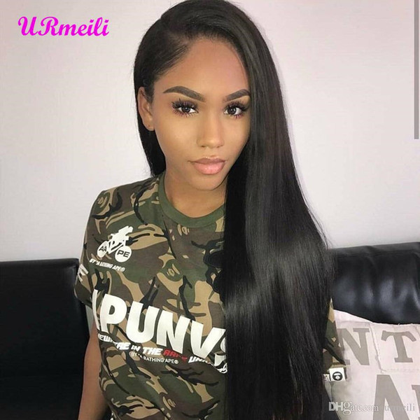 360 Full Lace Human Hair Wigs Perruques De Cheveux Humains With Baby Hair 150% Density Brazilian Straight Remy Lace Front Human Hair Wig