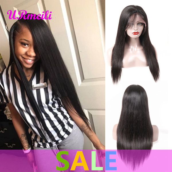 360 Full Lace Human Hair Wig Indian Straight Virgin Hair Wigs For Black Women Perruques de cheveux humains Straight Remy Unprocessed Hair