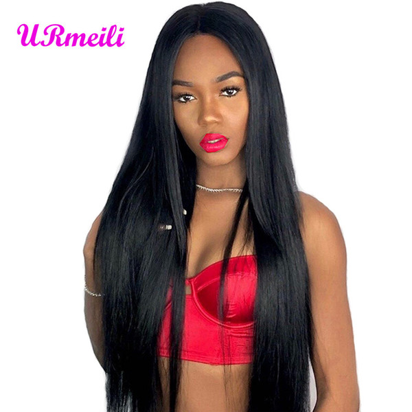 Straight 360 Lace Frontal Wig Human Hair Lace Front Wigs with Baby Hair 150% Density Peruvian Remy Human Hair Pre Plucked Bleached Knot