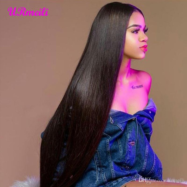 Full Lace Human Hair Wigs 150% Density Brazilian Straight remy Virgin Hair Wigs For Black Women 360 human hair lace front wigs DHgate