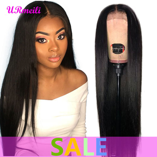 360 Full Lace Human Hair Wigs For Black Women Raw Brazilian Straight virgin hair Perruques de cheveux humains Lace Front Wigs 150% Density