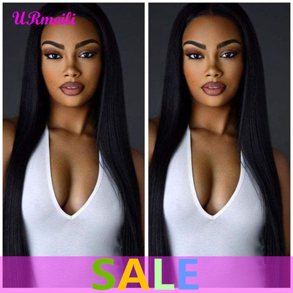 360 full lace human hair wigs Brazilian Remy Straight Free Part Lace Front Human Hair Wigs For Women Pre Plucked Full Lace Wig