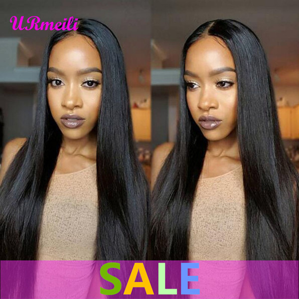 360 Lace Front Wig Straight Human Hair Wigs For Black Women 10A Straight Lace Front Wigs Peruvian Unprocessed Virgin Hair With Baby Hair