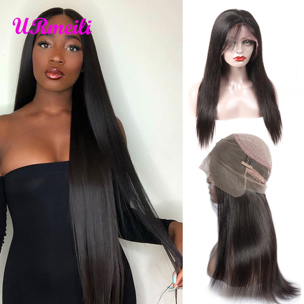 360 Full Lace Human Hair Wigs Raw Indian Virgin Hair Wigs For Black Women Cheap Wig Perruques De Cheveux Humains With Baby Hair