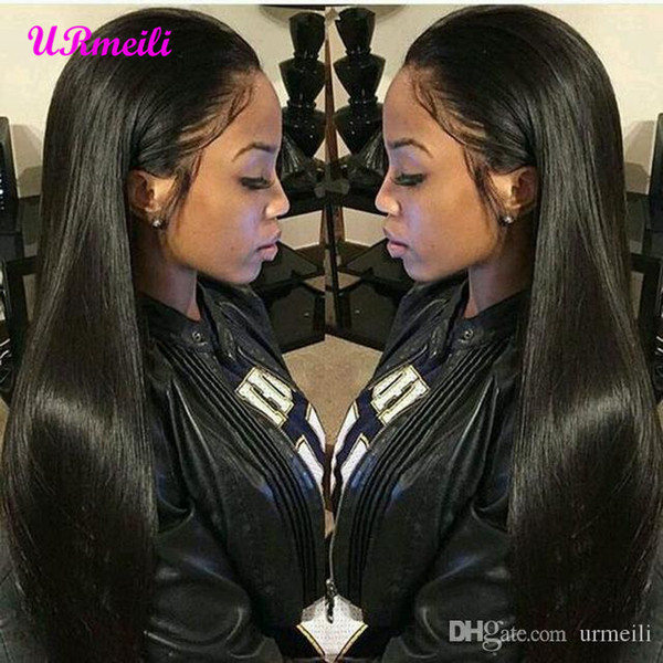 360 Lace Frontal Human Hair Wigs Malaysian Straight Virgin Remy Hair Lace Wig 150% Density 10-26 Inch Front Lace Wigs For Black Womens