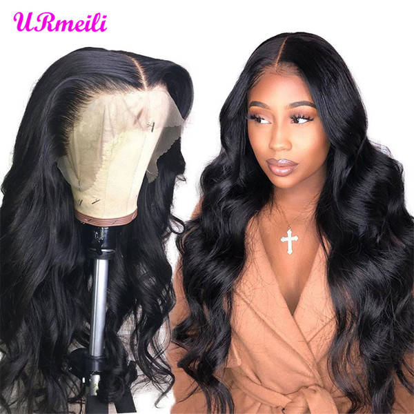 Lace Front Human Hair Wigs Body Wave Pre Plucked 13*4 Lace Frontal Wig 150 Density Remy Brazilian Lace Front Wig