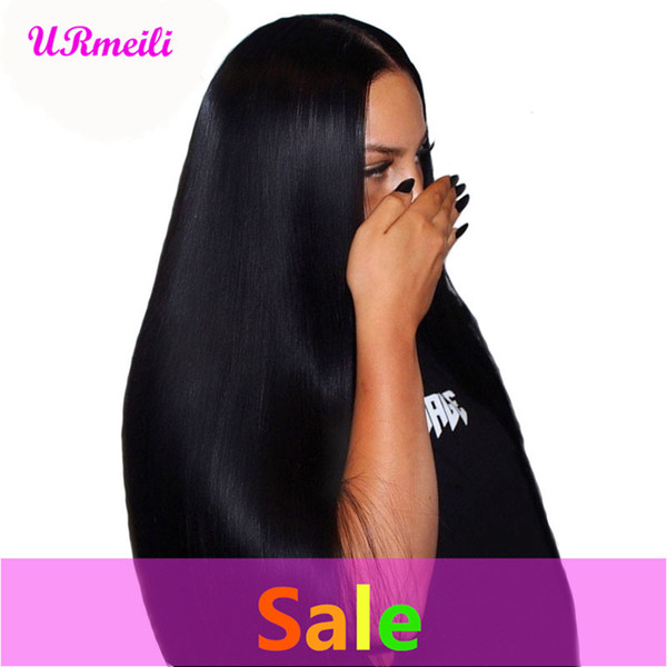 Straight human hair wig for black woman cheap 13*4 lace front wigs Brazilian Straight Remy human hair wig Pre Plucked With Baby Hair