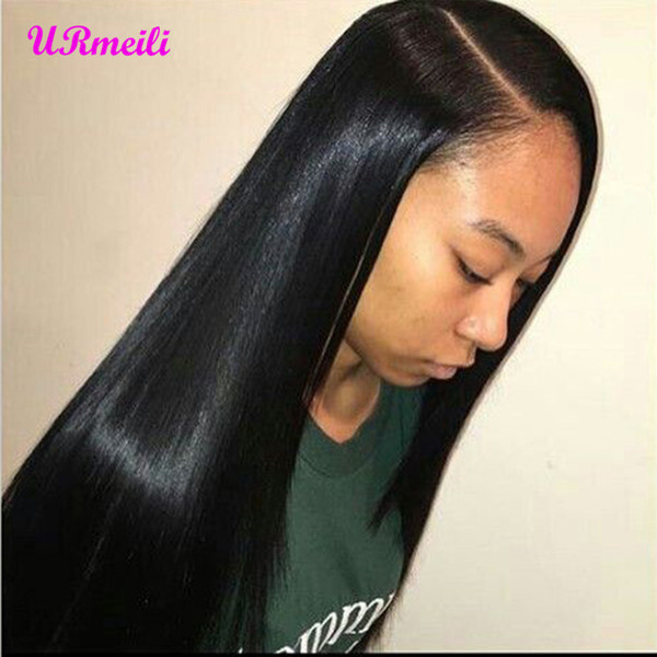 Human Hair Lace Front Wigs Perruques de cheveux humains 10A Brazilian Virgin Remy Hair Straight Lace Front Human Hair Wigs For Black Women