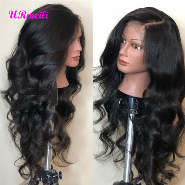 13x6 Lace Front Human Hair Wigs Remy Brazilian Body Wave Pre Plucked For Black Women Lace Front Wig With Baby Hair Bleached Knots