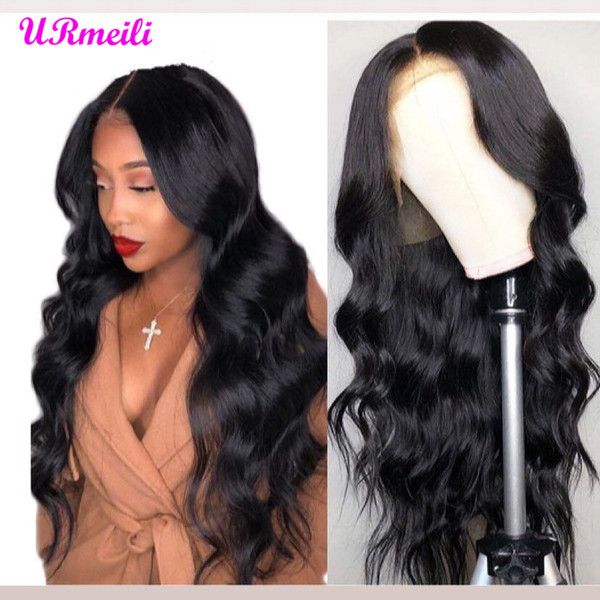 HD Transparent 13*6 Lace Wig Glueless Lace Front Human Hair Wigs Brazilian Body Wave 150 Density Lace Wig Pre Plucked