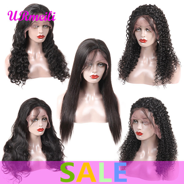 Lace Front Human Hair Wigs For Black Women Malaysian Straight Body Wave Kinky Curly Loose Wave Deep Wave Virgin Hair wig 150% Density