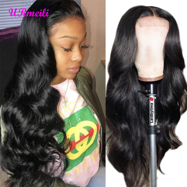 Peruvian Human Hair Wigs For Black Women Peruvian Virgin Hair Weave Body Wave Closure Wigs 150% Density Glueless Lace Wig