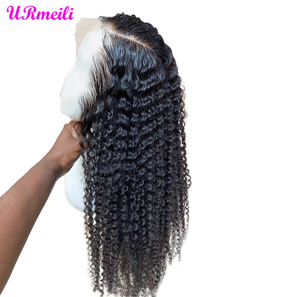 13x4 Lace Front Human Hair Wigs 10- 28 Inch Afro Kinky Curly Malaysian Curly Hair Wave Long Frontal Wig Glueless For Black Women