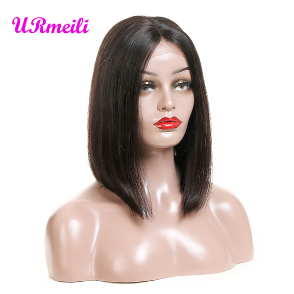 Bob human hair lace front wigs brazilian virgin hair Bob lace wig Perruques de cheveux humains Bob Human Hair Lace Front Wigs 150% Density