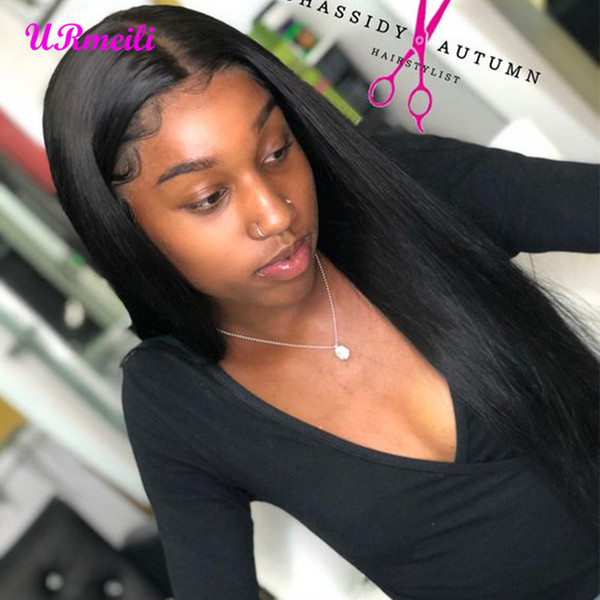 Peruvian Straight Bangs Human Hair Lace Fronta Wigs 360 Full Lace Wigs Natural Hairline 100% Lace Frontal Remy Human Hair Wigs For Women