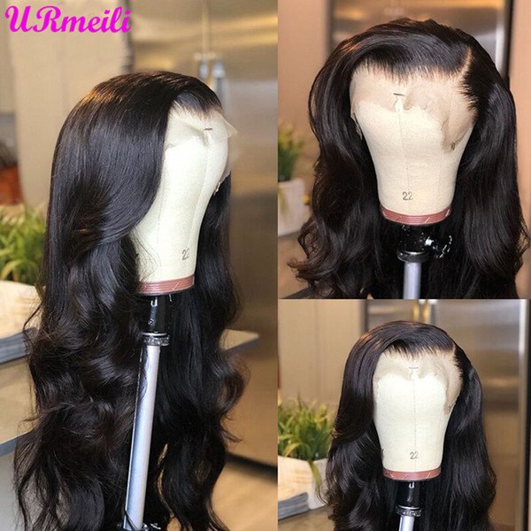 Pre Plucked Lace Frontal Human Hair Wigs 150 Density Fake Scalp Body Wave Transparent Glueless Full Lace Wigs Brazilian Wig Remy