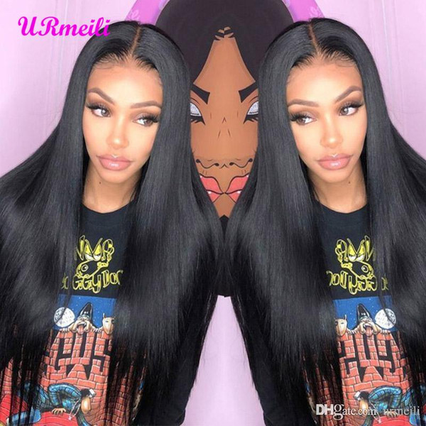 360 Lace Front Human Hair Wigs Natural HairLine Brazilian Straight Unprocessed Remy Hair Wigs For Black Women 360 Full Lace Wig Virgin Hair