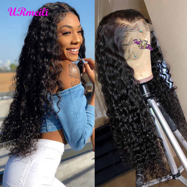 Deep Wave human hair wigs Brazilian short human pixie lace front hair wigs Perruques de cheveux humains afro kinky curly human hair wig