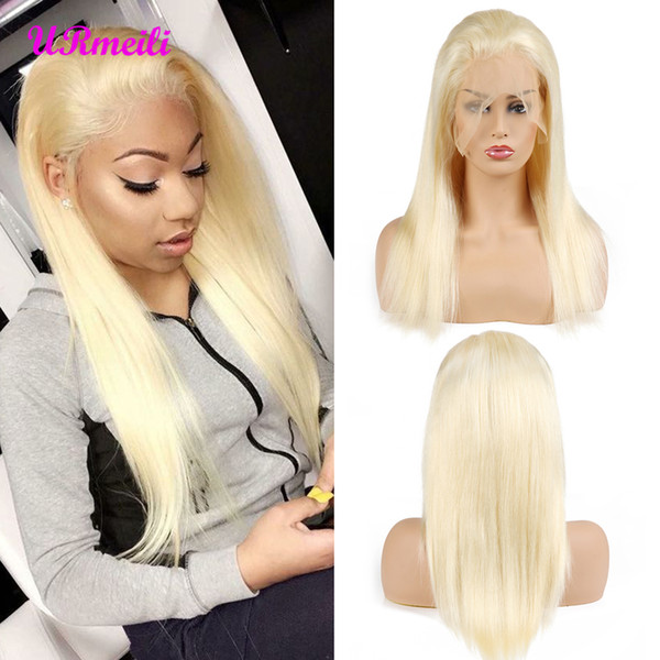 613 Perruque Lace Frontal Cheveux Humain Blonde Lace Front Wig Brazilian Virgin Human Hair Wig 150 Density Closure Wig