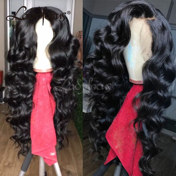 Loose Wave Full Lace Wigs For Black Women With Baby Hair Human Hair Wigs Bleached Knots Lace Front Long Wigs