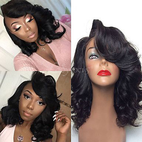 Loose Wave Full Lace Human Hair Wigs For Black Women With Baby Hair Bleached Knots Lace Front Brazilian Wigs