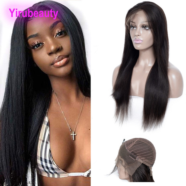 Brazilian Virgin Hair 13X4 Lace Front Wigs Silky Straight Remy Lace Wig 10-32inch Free Part 13*4 Hair Wigs Natural Color