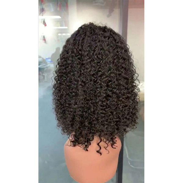 Peruvian Bob Lace Front Wig 13X4 Deep Wave Kinky Curly 100% Human Hair Bob Lace Front Wigs 8-16inch Wholesale