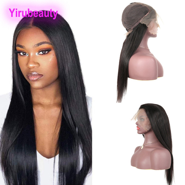 Malaysian Virgin Hair Straight 13X6 Lace Front Wigs Nautral Color 100% Human Hair Wigs 13 By 6 Lace Wig Yirubeauty