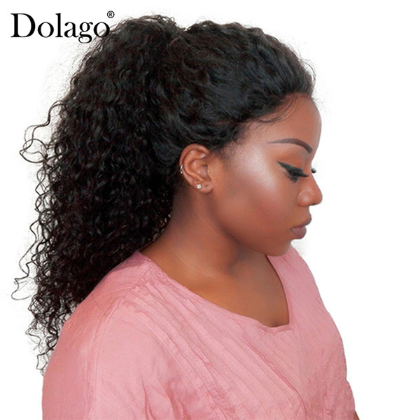 150% Brazililan Curly Lace Front Human Hair Wigs For Black Women 360 Lace Frontal Wig With Baby Hair Pre Plucekd Remy Dolago