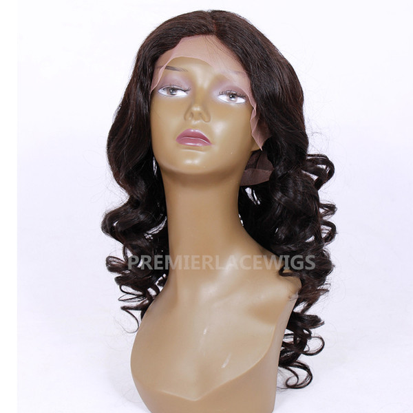 Full Lace Human Hair Wigs Pre-plucked Perimeter with BabyHair Brazilian Hairs Elastic Curly Wigs Natural Hairline With Babyhair