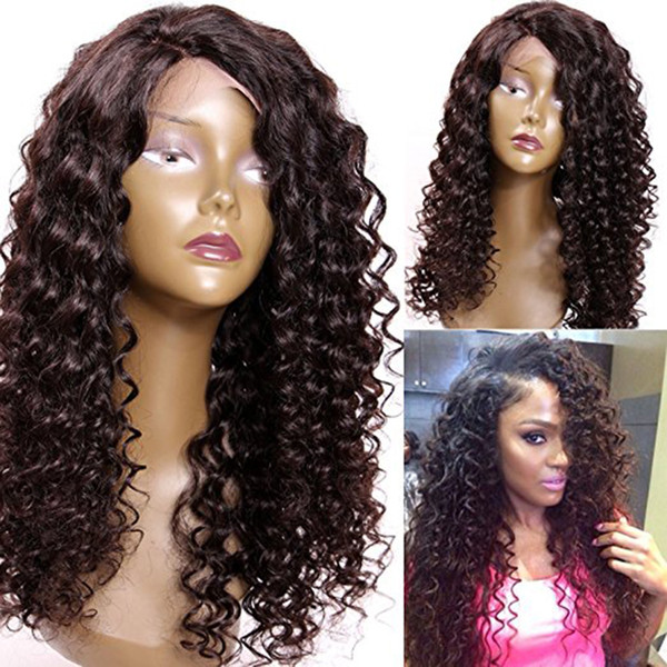 premierwigs Full Lace Human Hair Wigs Pre-plucked Perimeter with Baby Hair Brazilian Hairs Spiral Curly Wigs Natural Hairline With Babyhair