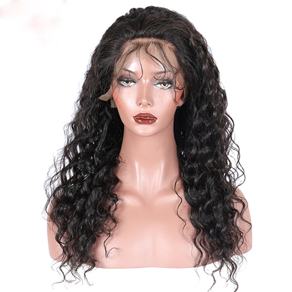 Premier 8a Full Lace Human Hair Wigs Pre-plucked Perimeter with BabyHair Brazilian Hairs Curly Wigs Natural Hairline With Babyhair