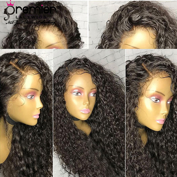 Glueless Full Lace Wigs 200% Density Pre-plucked Perimeter Medium Brown Lace Medium Cap Size Brazilian Remy Hairs With Babyhair