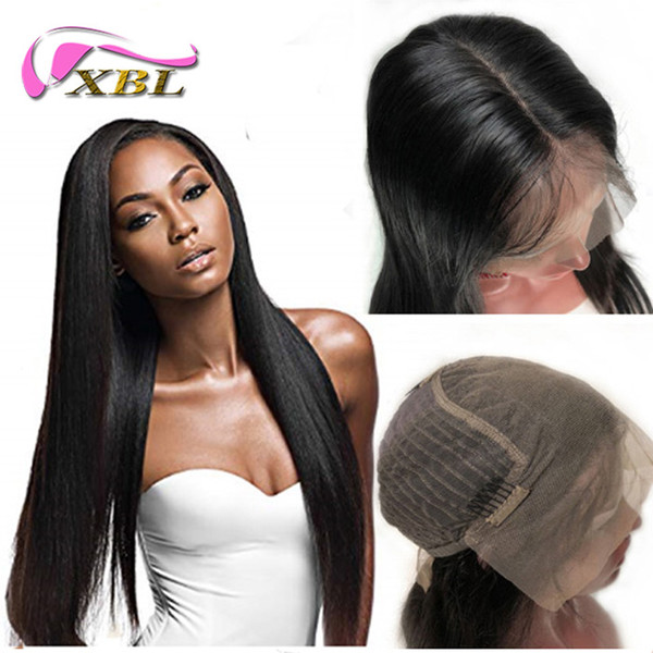 150% Density Brazilian Straight Human Hair Wigs With Baby Hair Lace Front Wigs For Black Women 6-24Inch Remy Human H