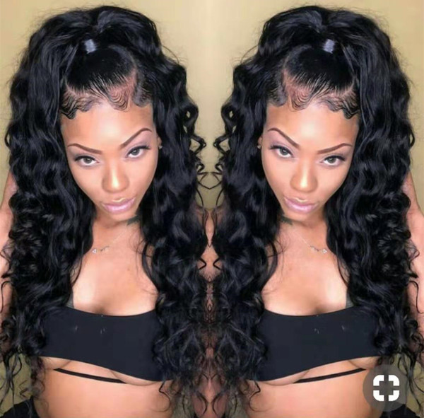 DIVA 360 Frontal Lace Wig loose wave glueless brazilian Hair Wigs Virgin 360 full lace human hair Wig 130% Density Natural Hair