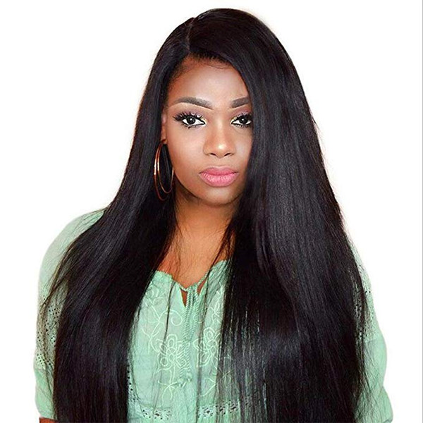 250% density Mink Brazilian silky straight lace front human hair wig Pre plucked 360 lace frontal wig natural hairline free ship